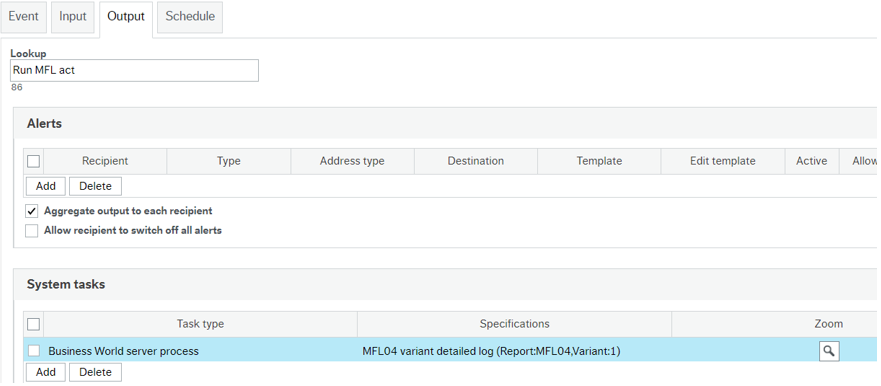 Running MFL from Intellagent