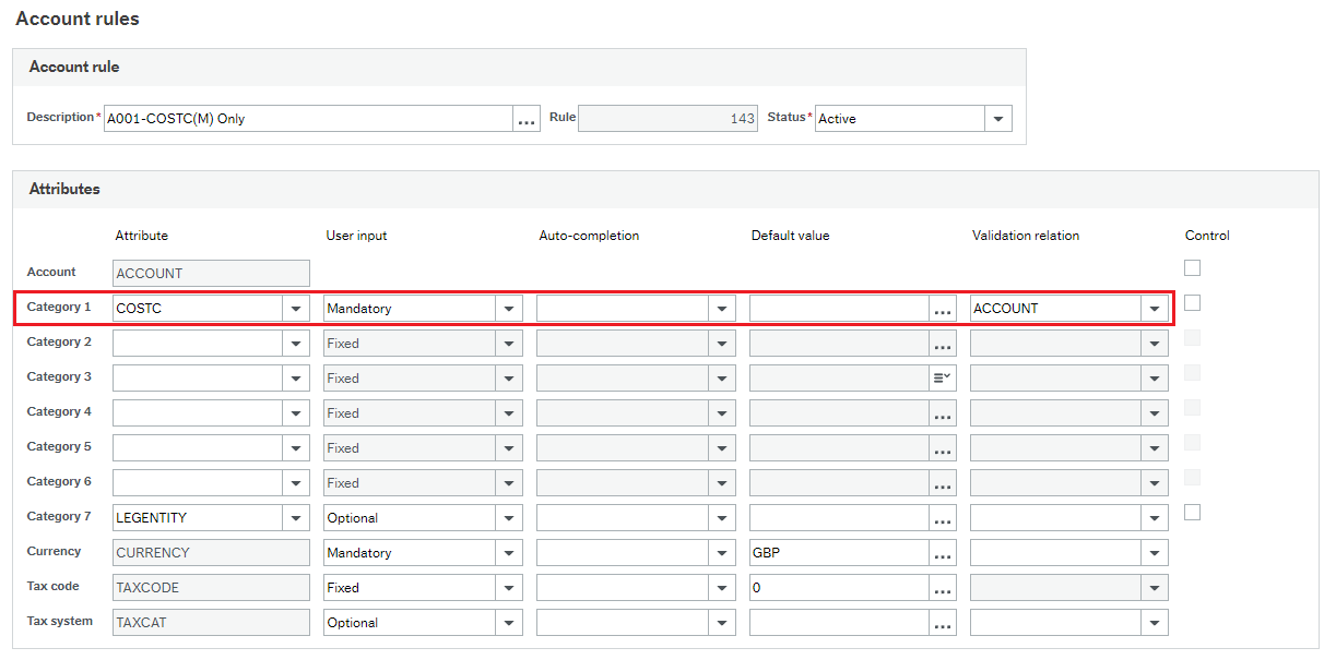 account rule example